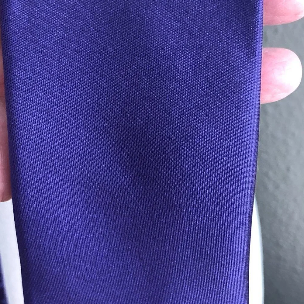 MICHAEL Michael Kors Silk Skinny Necktie Royal Purple Repeating Logo Tie NEW